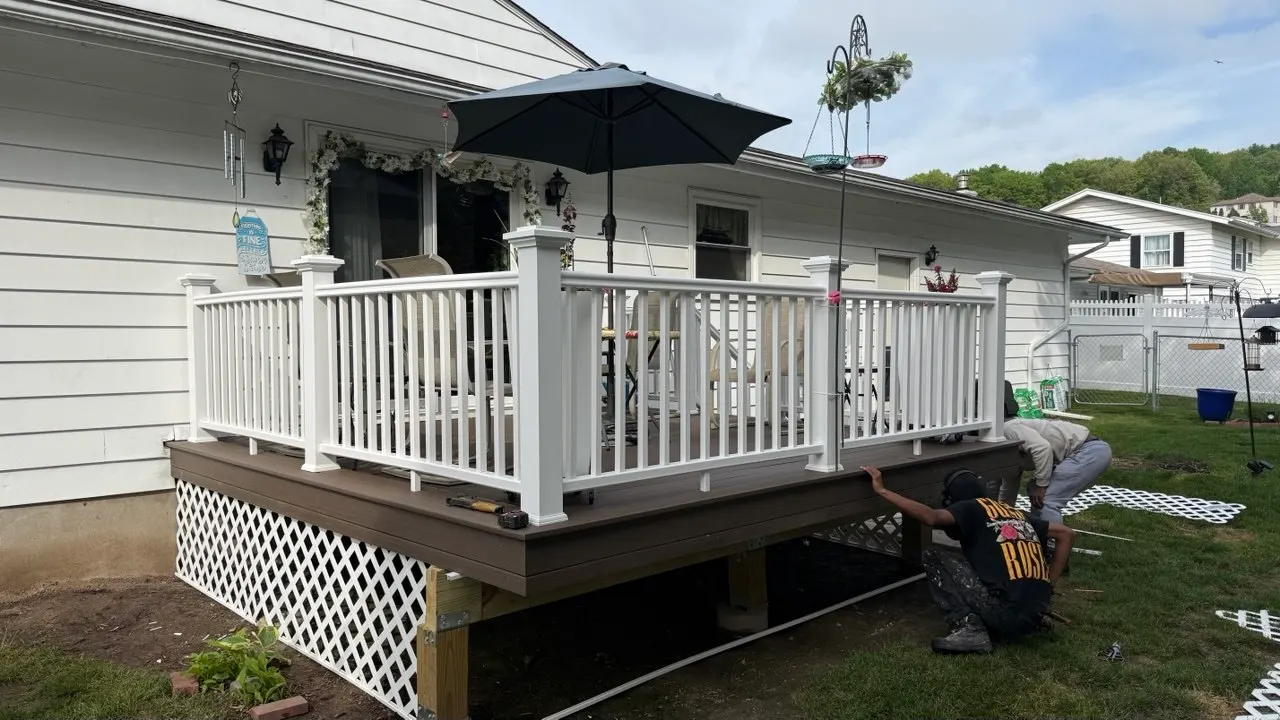 Composite deck surface detail